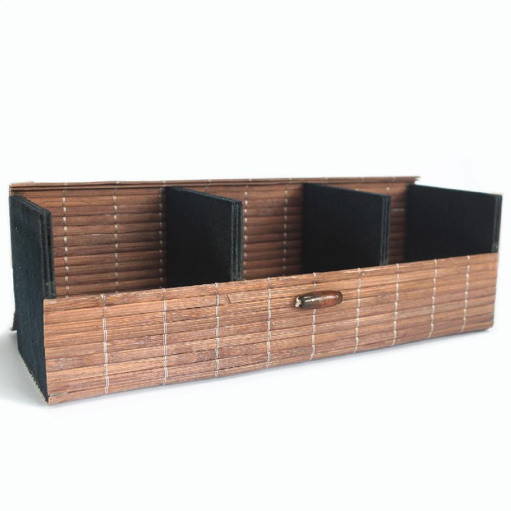 Ancient Wisdom 6x Triple Box Slatted Bamboo