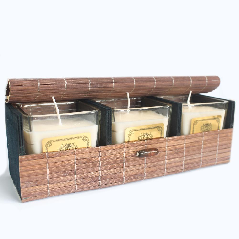 Ancient Wisdom 6x Triple Box Slatted Bamboo