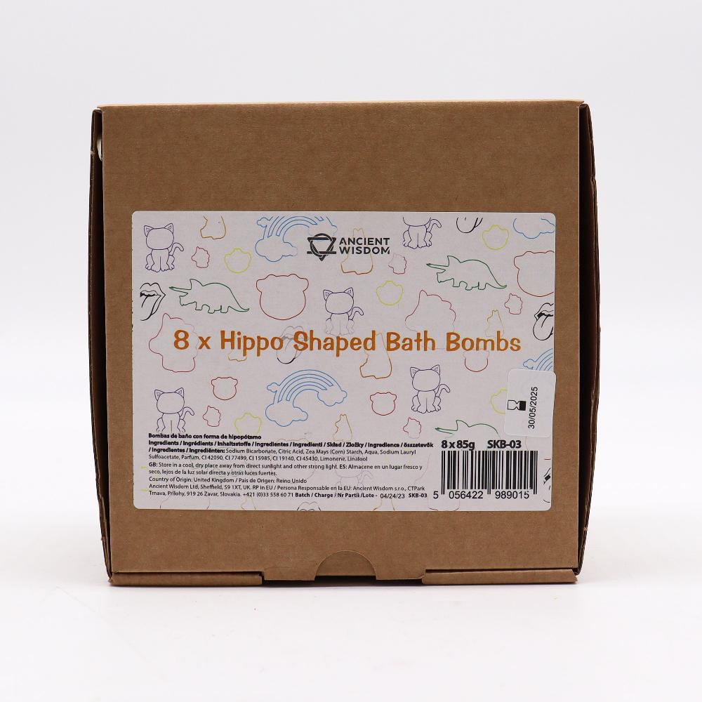 Ancient Wisdom 8x Hippo Bath Bomb 85g - Citrus Crush