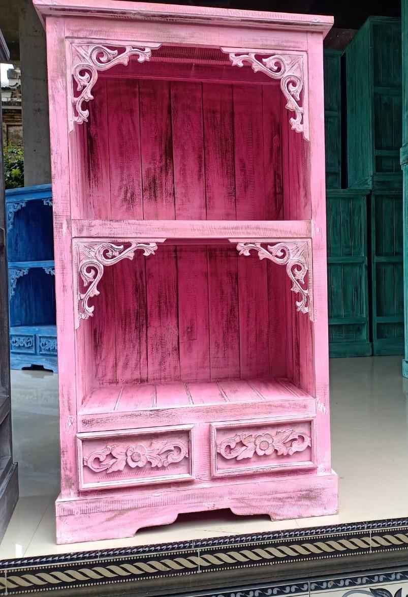Ancient Wisdom Albasia Bathroom Cabinet - Pinkwash