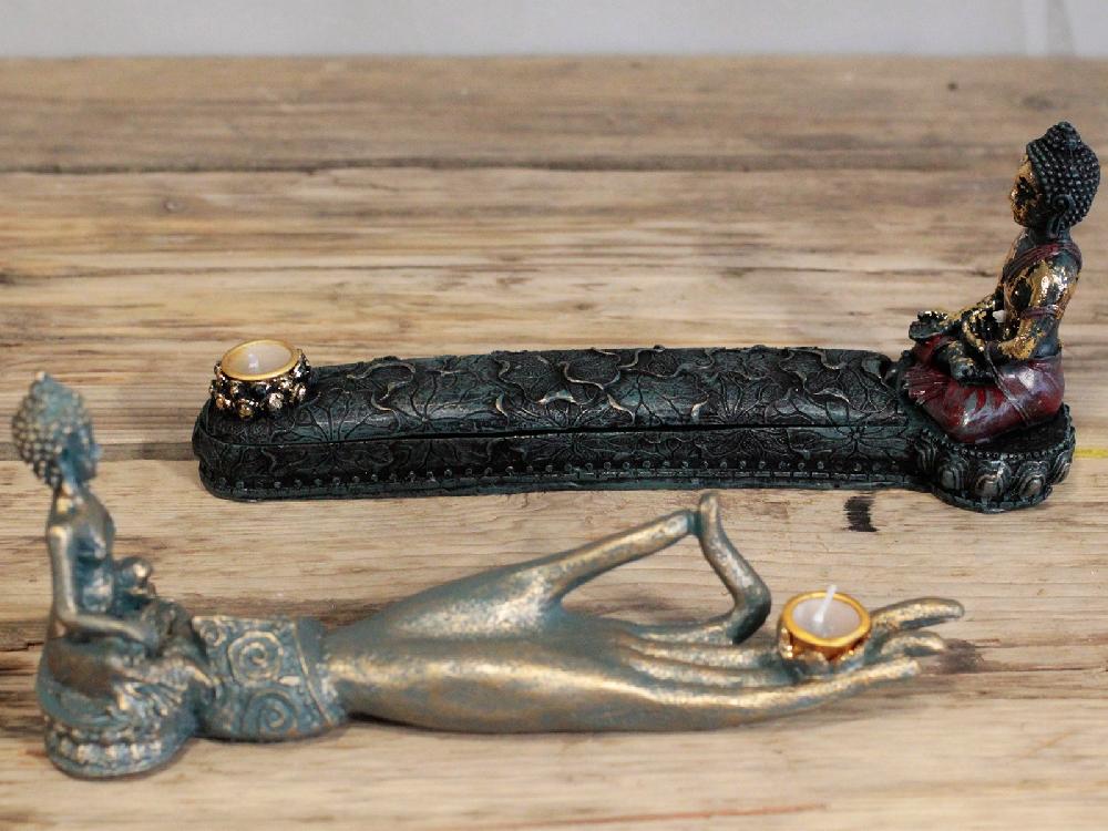Ancient Wisdom Antique Buddha - Hand Incense Burner
