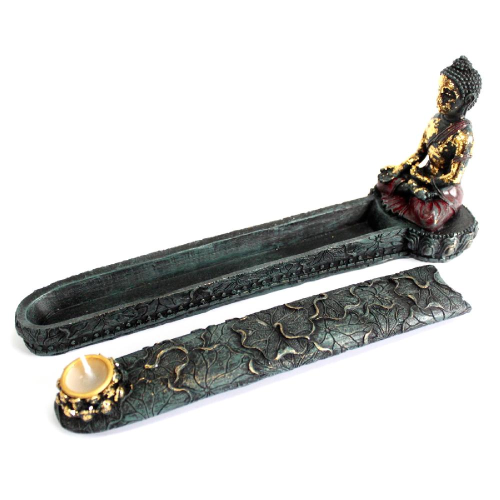 Ancient Wisdom Antique Buddha - Incense Burner & Box