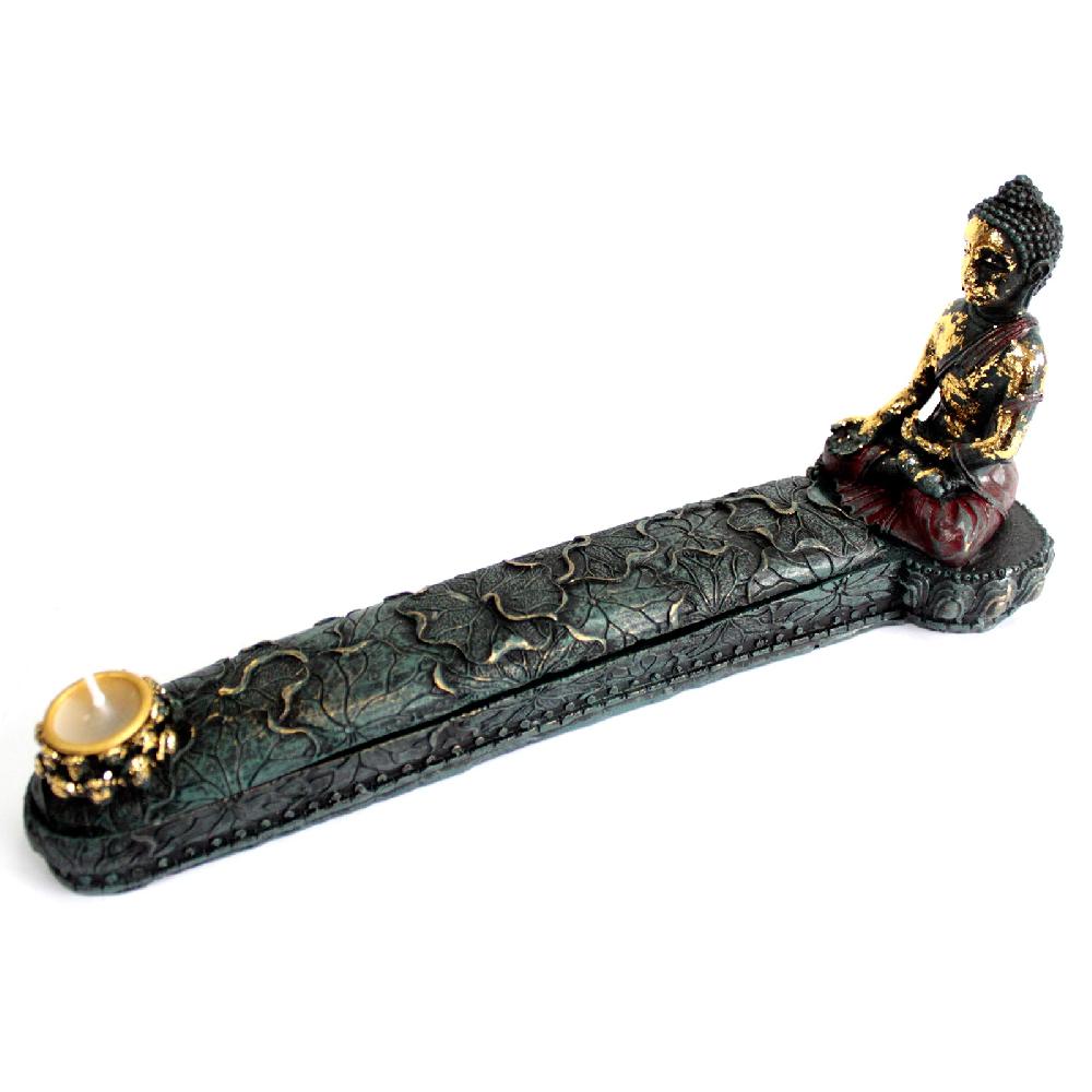 ancient wisdom Antique Buddha - Incense Burner & Box