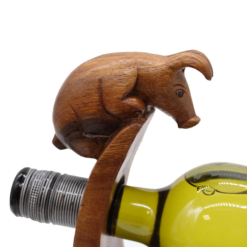 Ancient Wisdom Balance Wine Holders - Pig