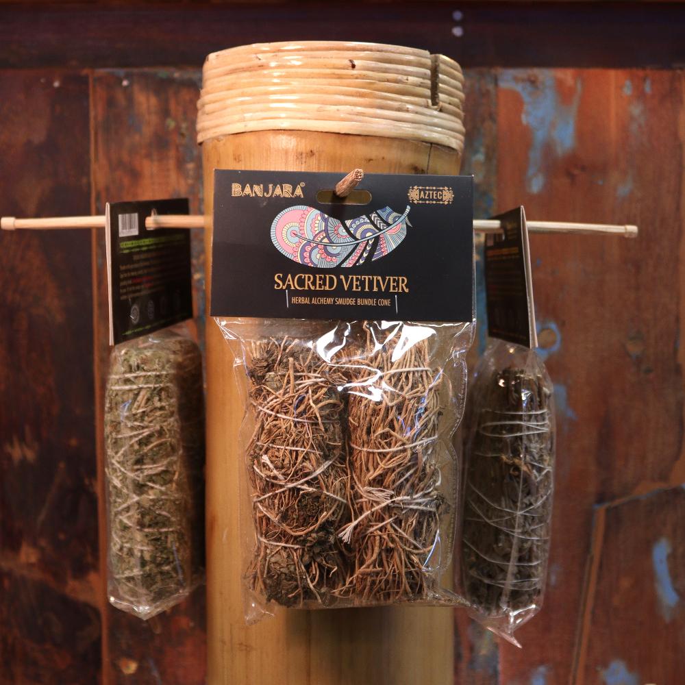Ancient Wisdom Banjara Smudge Stick - Vetiver