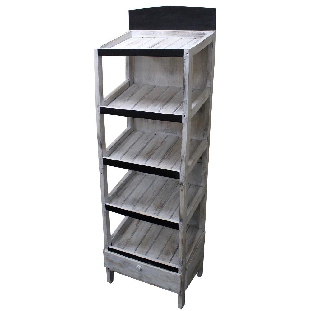 ancient wisdom Bath Bomb 5 Shelf Display - Whitewash