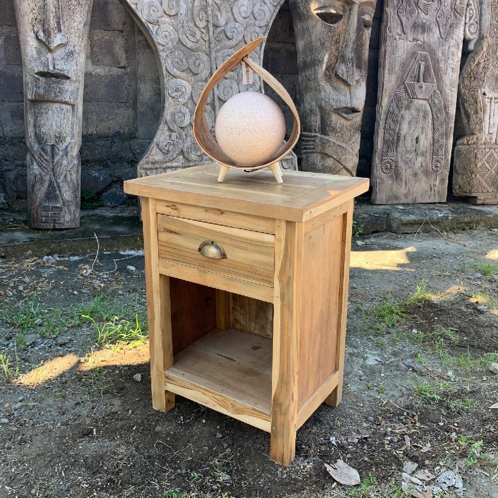 ancient wisdom Bedside Table - Classic - Recycled Wood