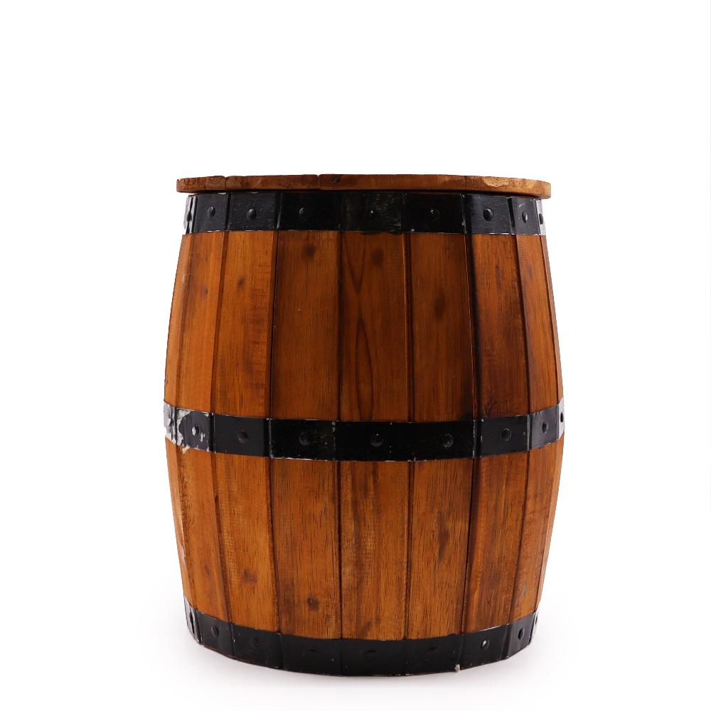 ancient wisdom Beer Barrel Stool - Natural 38x32cm