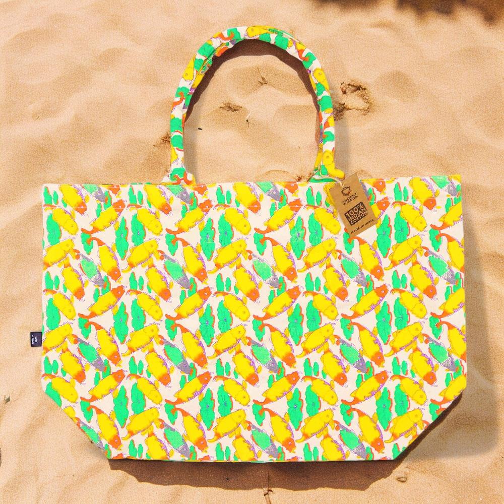 Ancient Wisdom Big Bright Bag - Coy Carp