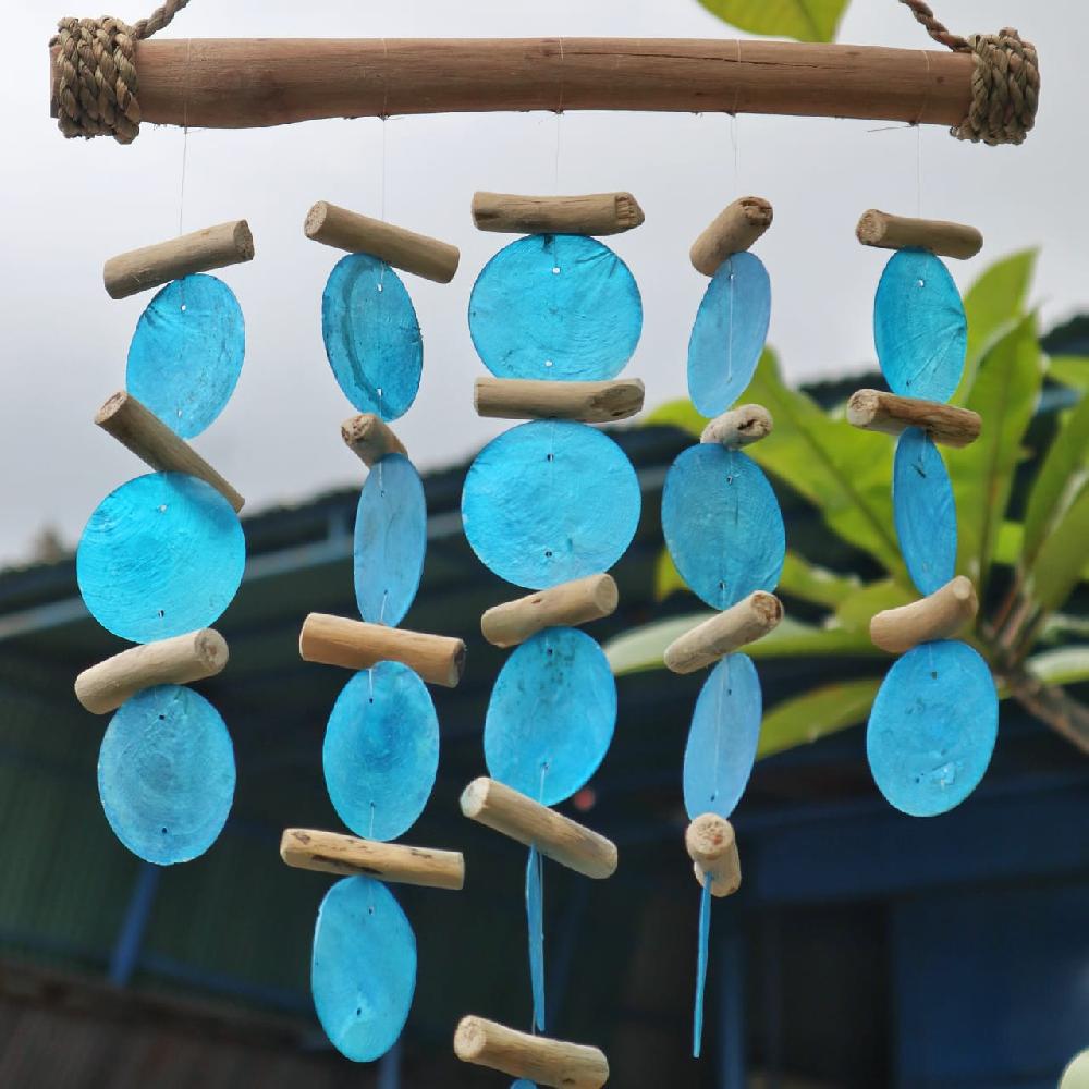Ancient Wisdom Blue Driftwood Chime