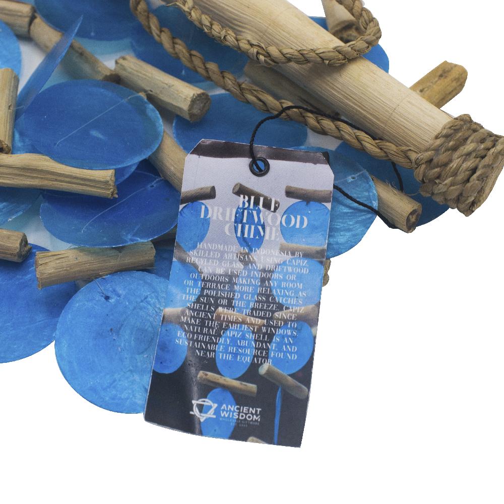 Ancient Wisdom Blue Driftwood Chime