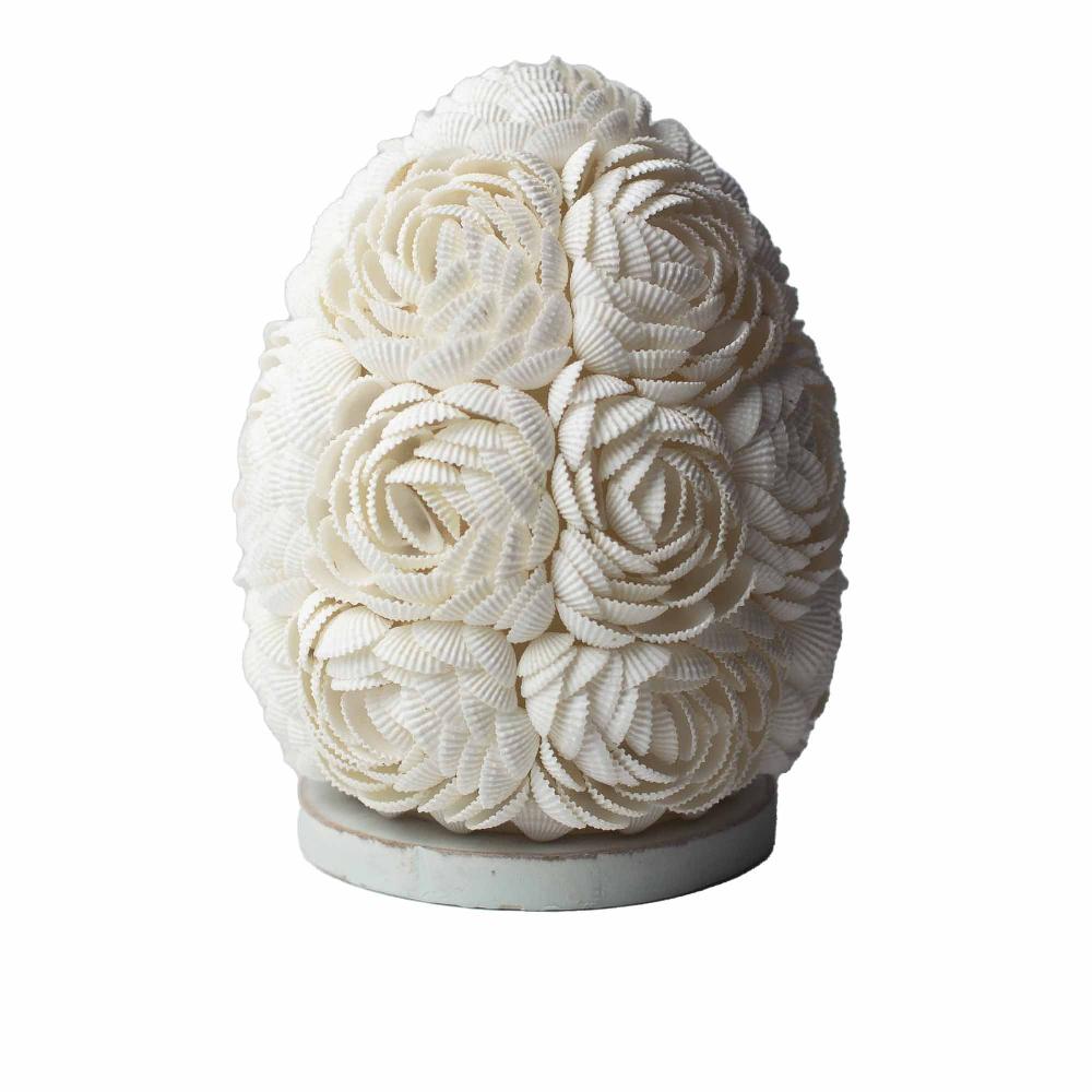 ancient wisdom Boho Sea Shell Lamp - Rose Oval - 15cm