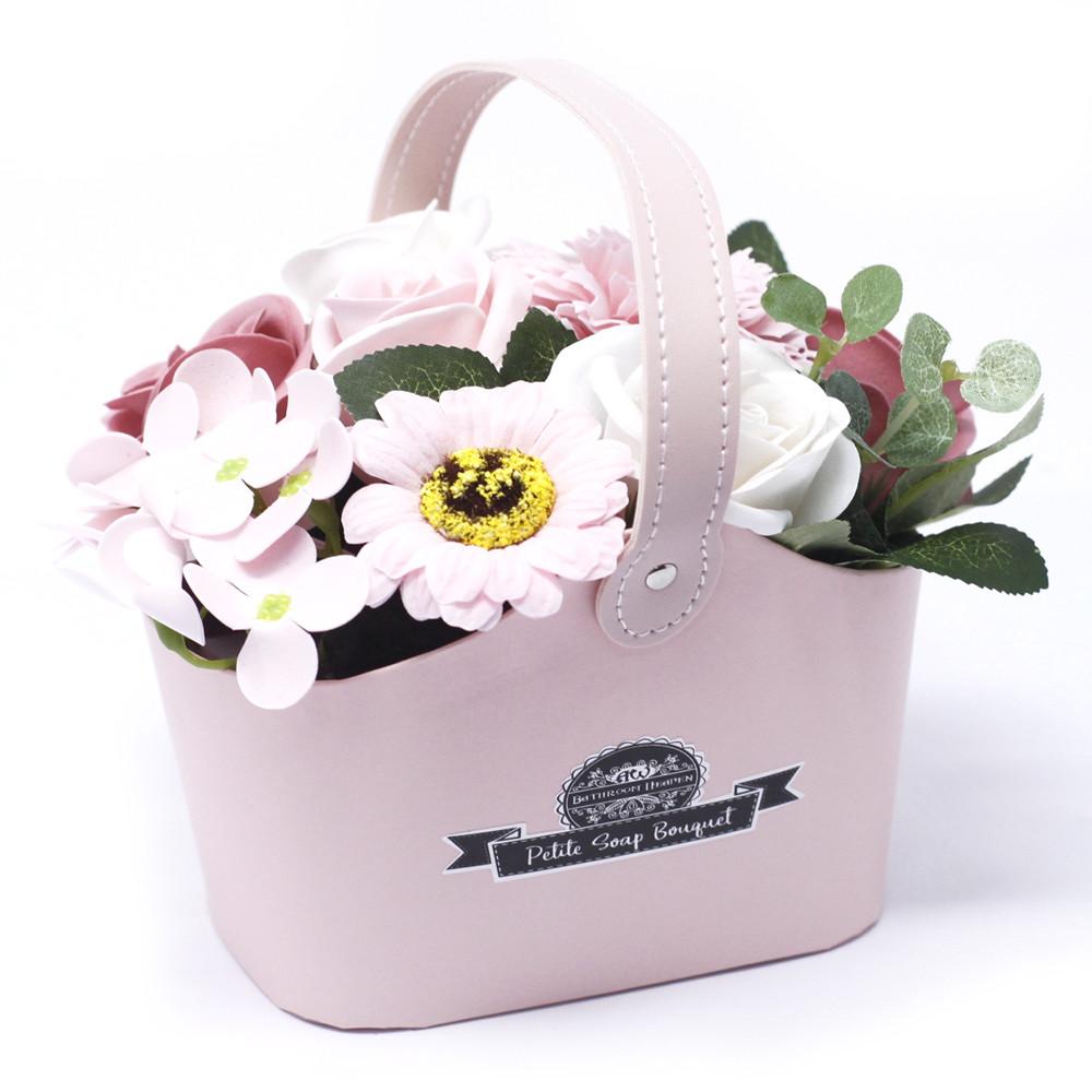 ancient wisdom Bouquet Petite Basket - Peaceful Pink