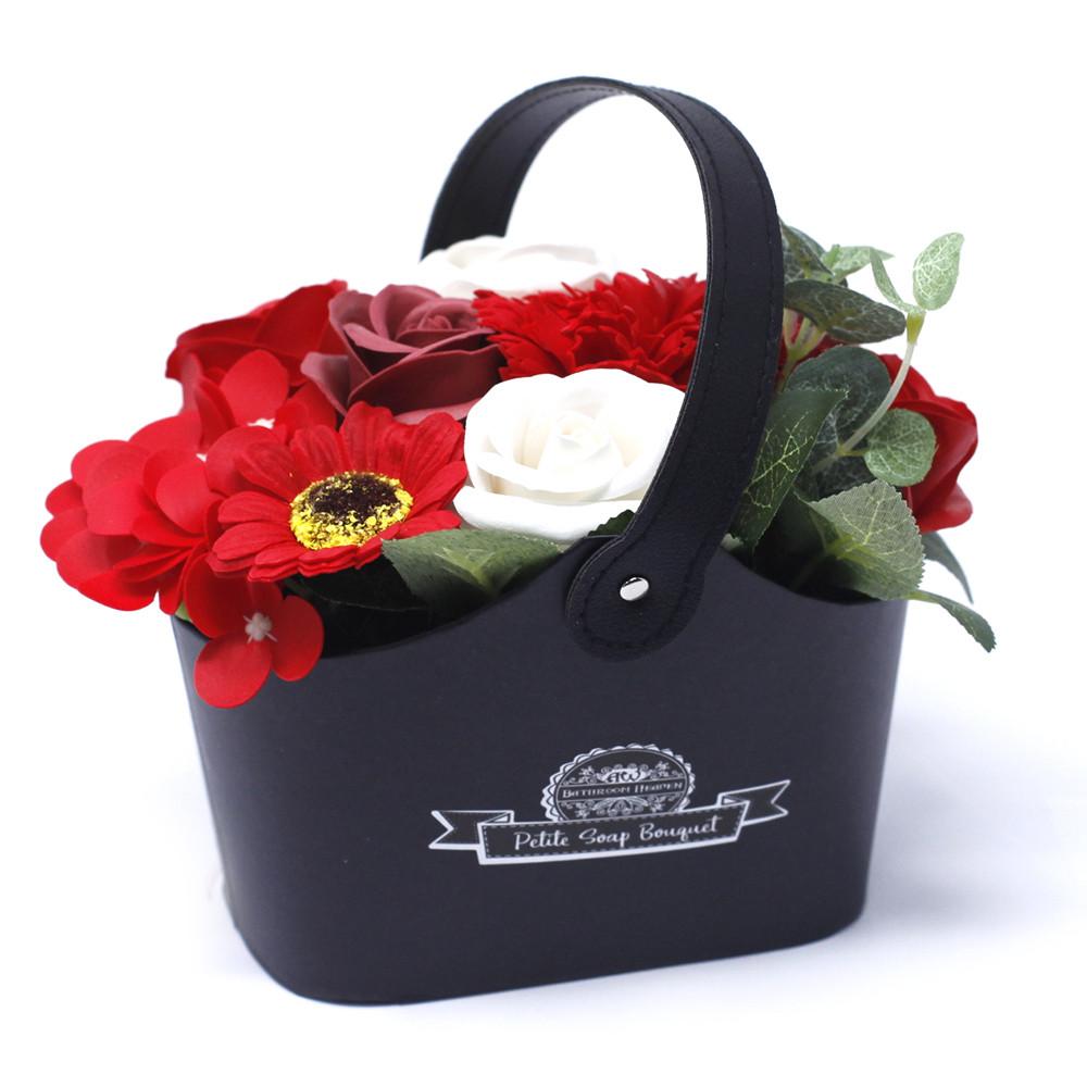 ancient wisdom Bouquet Petite Basket - Rich Reds