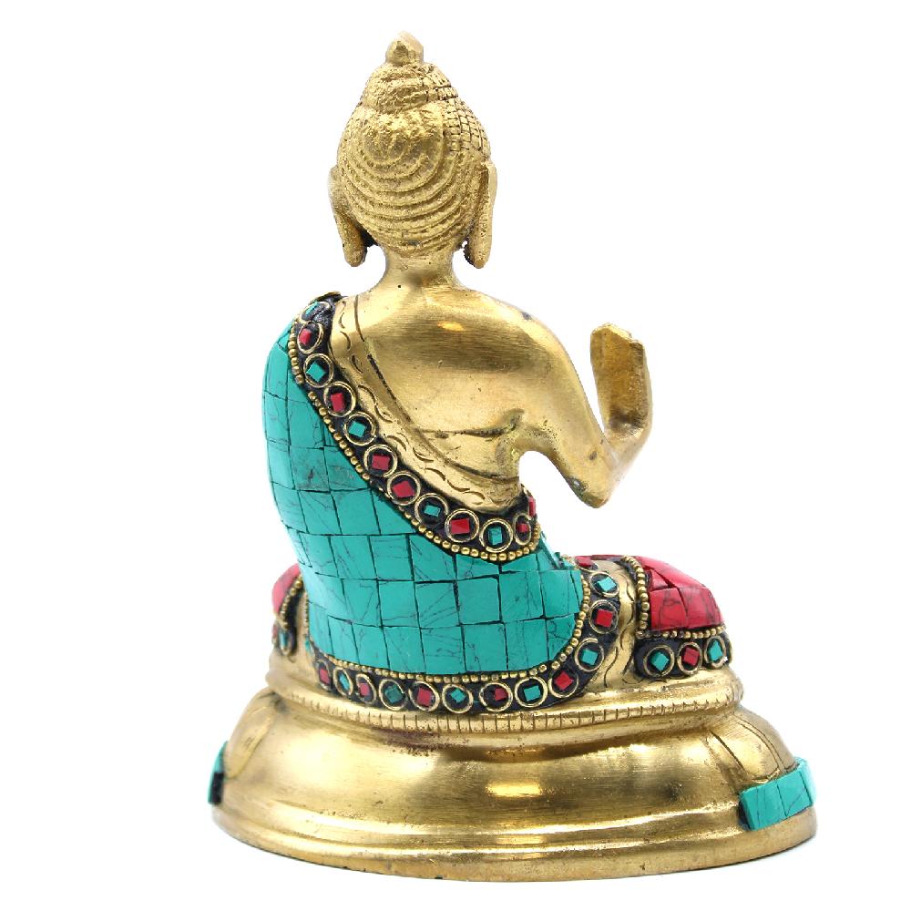 Ancient Wisdom Brass Buddha Figure - Blessing - 15cm