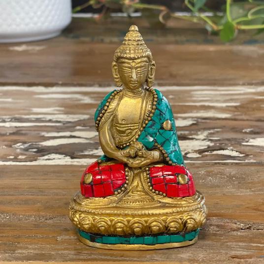 Ancient Wisdom Brass Buddha Figure - Blessing - 7.5cm