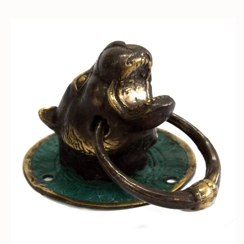 ancient wisdom Brass Door Knocker - Tiger Head