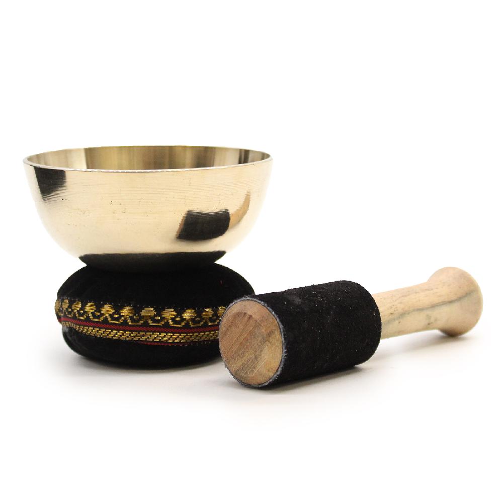 Ancient Wisdom Brass Singing Bowl Gift Set - 9cm