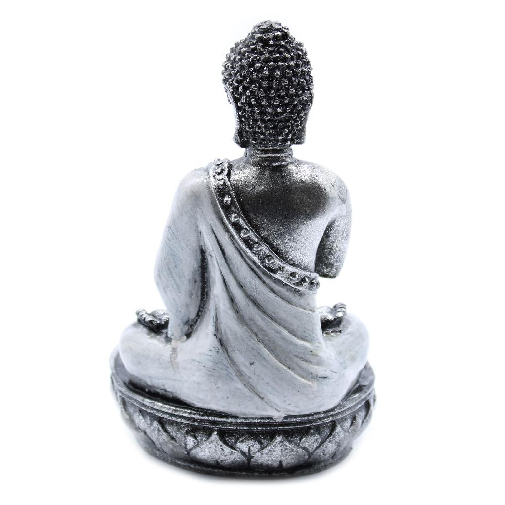 Ancient Wisdom Buddha Candle Holder - White - Medium