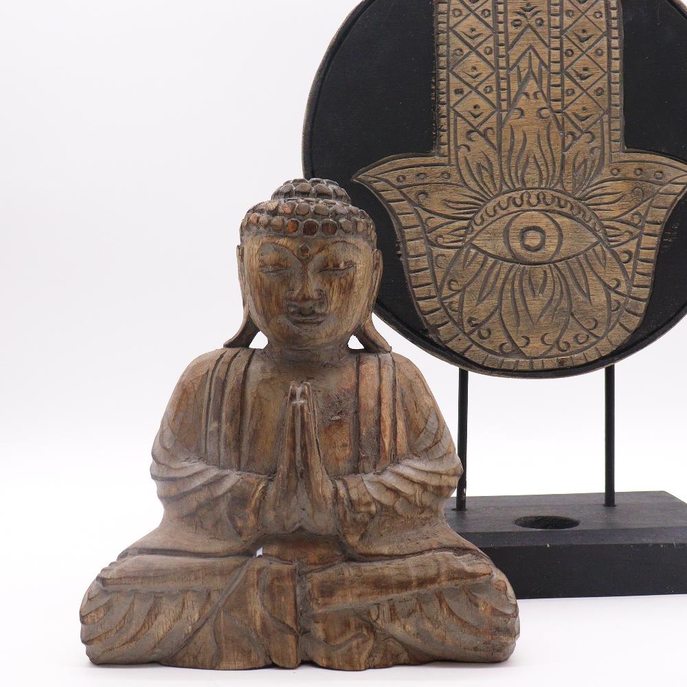 Ancient Wisdom Buddha Feng Shui Set - Hamsa - Grey