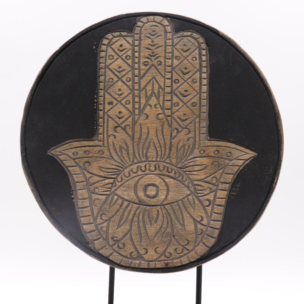 Ancient Wisdom Buddha Feng Shui Set - Hamsa - Grey