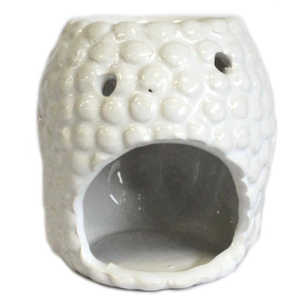 Ancient Wisdom Buddha Oil Burner - White