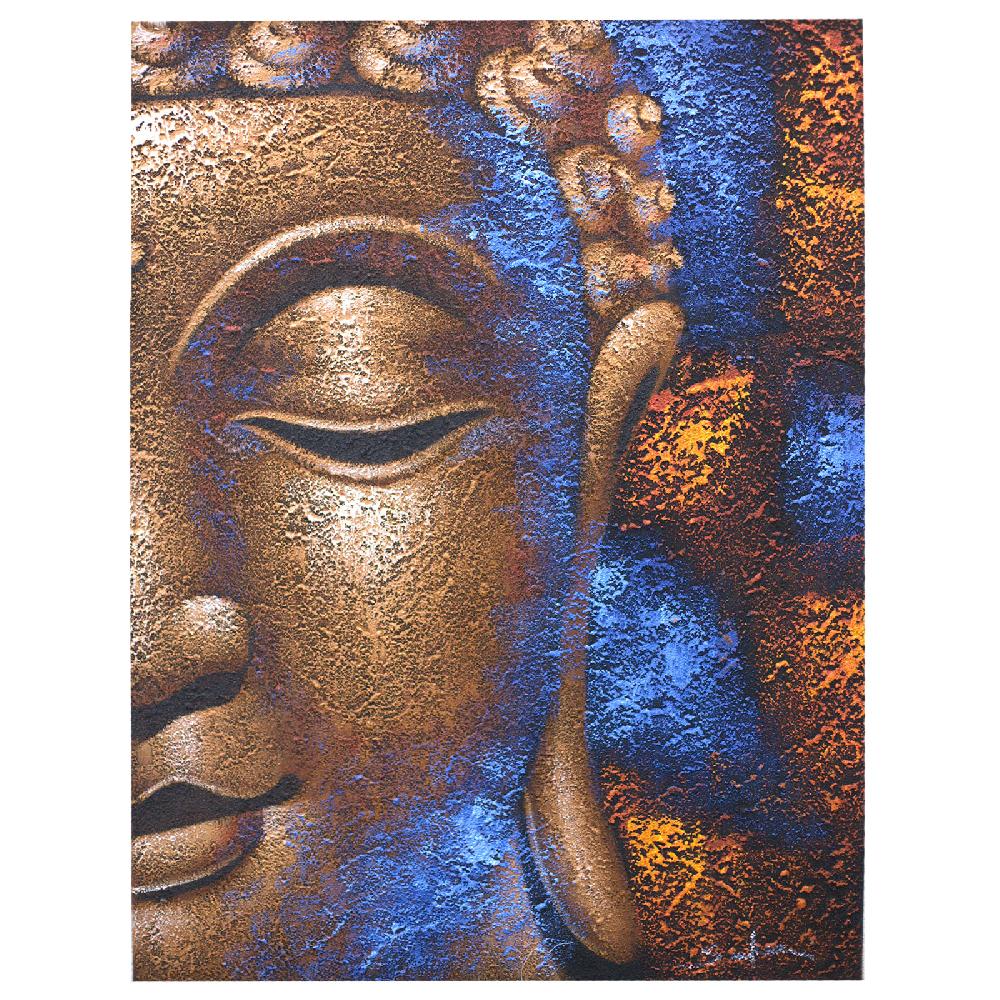 ancient wisdom Buddha Painting - Copper Face