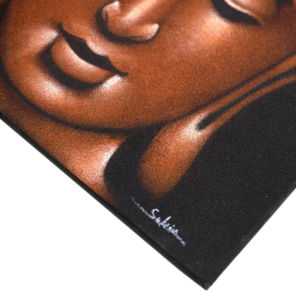 Ancient Wisdom Buddha Painting - Copper Sand Finish