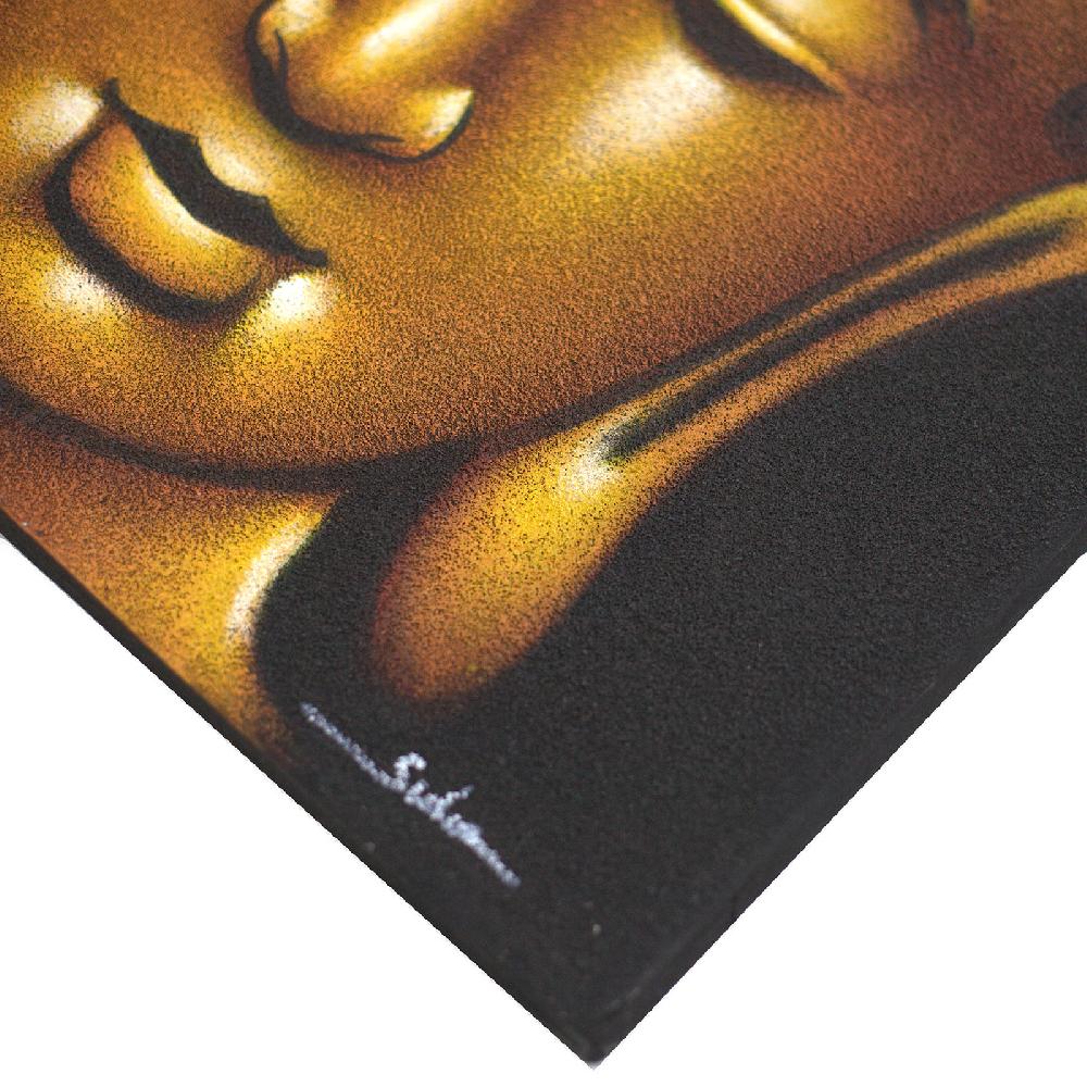 Ancient Wisdom Buddha Painting - Gold Sand Finish