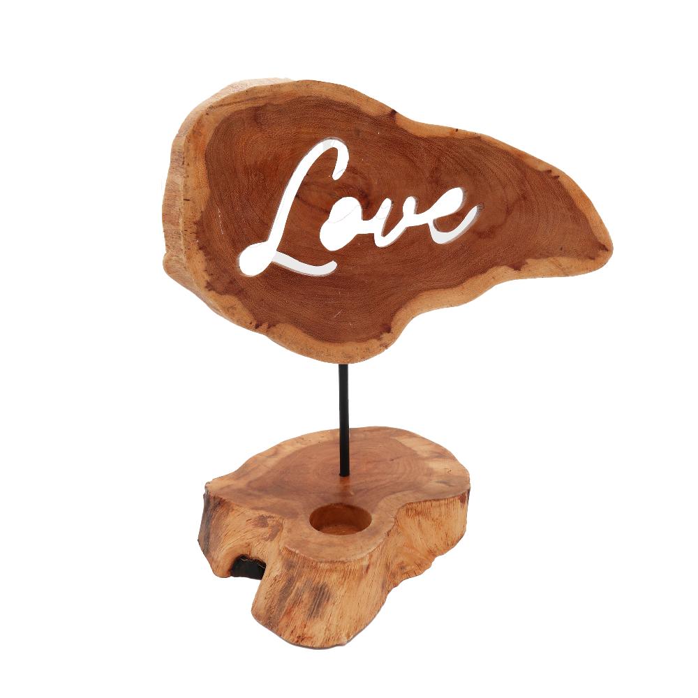 ancient wisdom Candle Holder Sign - Love