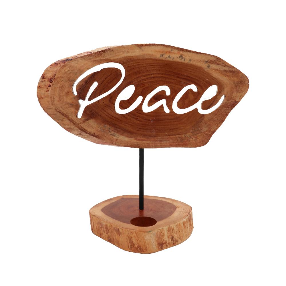 ancient wisdom Candle Holder Sign - Peace