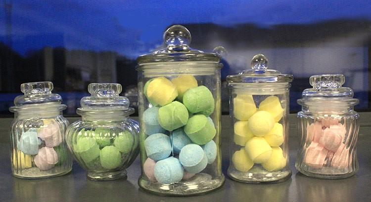 Ancient Wisdom Candy Jars - Vertical Ribs