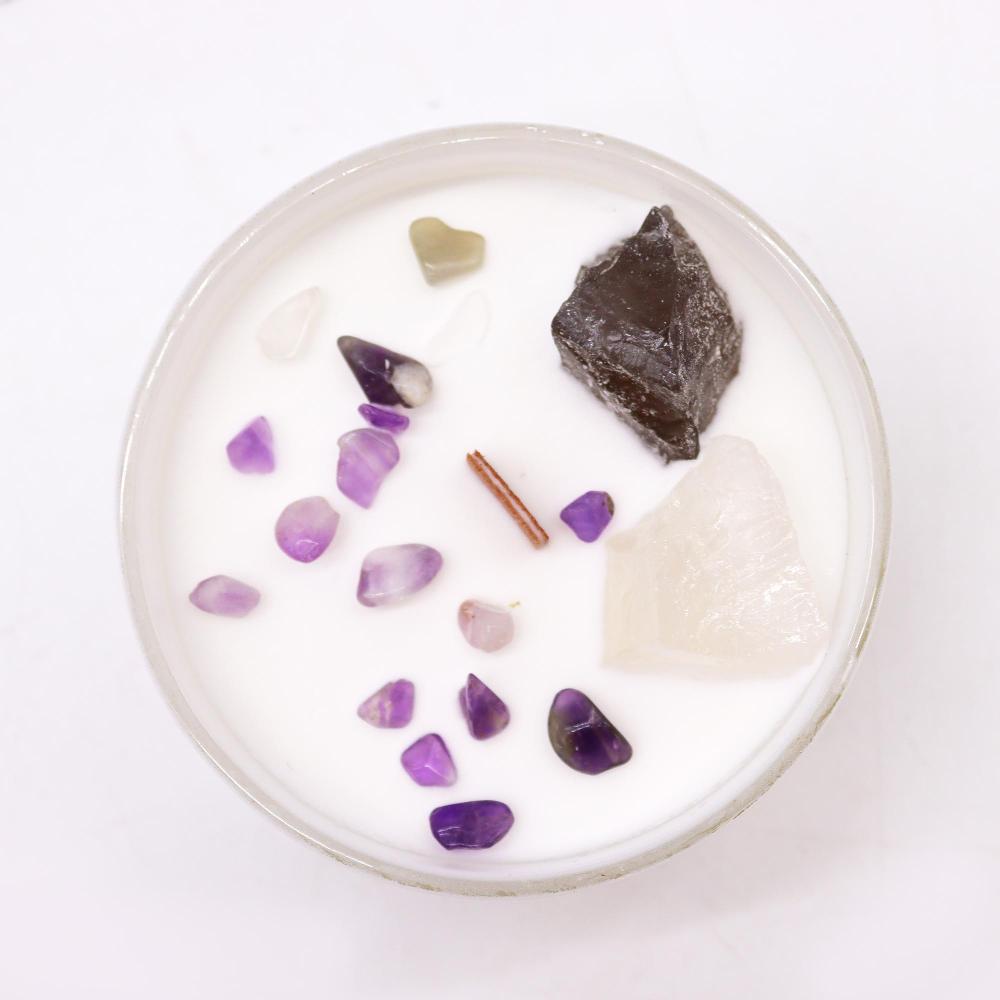 Ancient Wisdom Chakra Crystal Candle - Crown Chakra