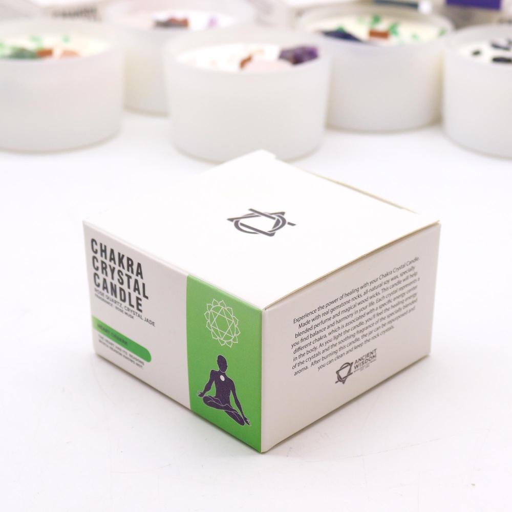 Ancient Wisdom Chakra Crystal Candle - Heart Chakra