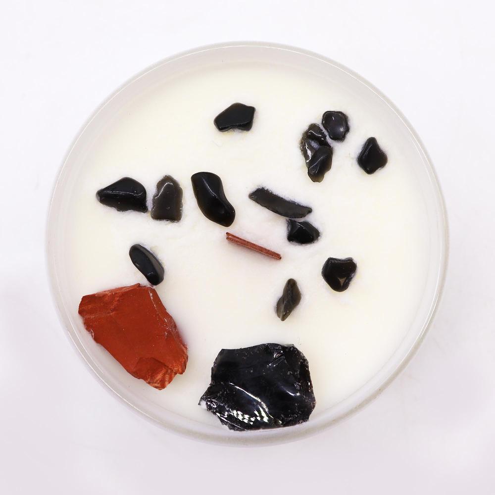 Ancient Wisdom Chakra Crystal Candle - Root Chakra