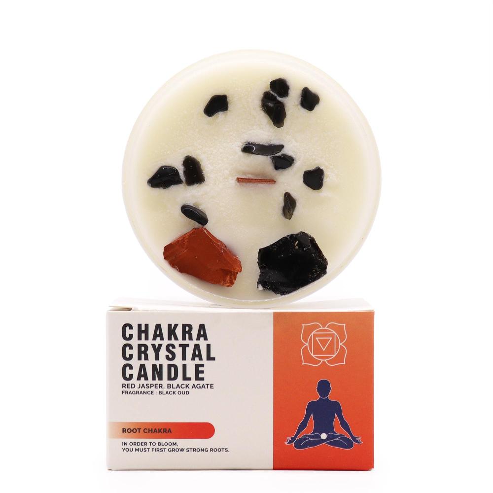 ancient wisdom Chakra Crystal Candle - Root Chakra