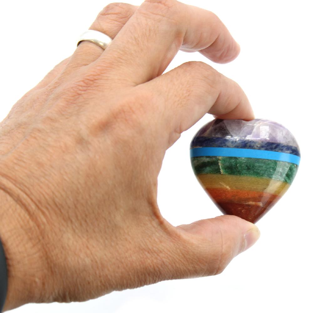 Ancient Wisdom Chakra Hearts 45-60mm