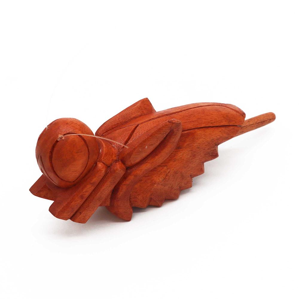 ancient wisdom Churping Wooden Grasshopper