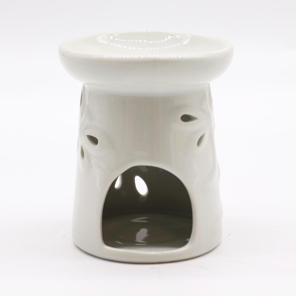Ancient Wisdom Classic White Oil Burner - Dragonfly