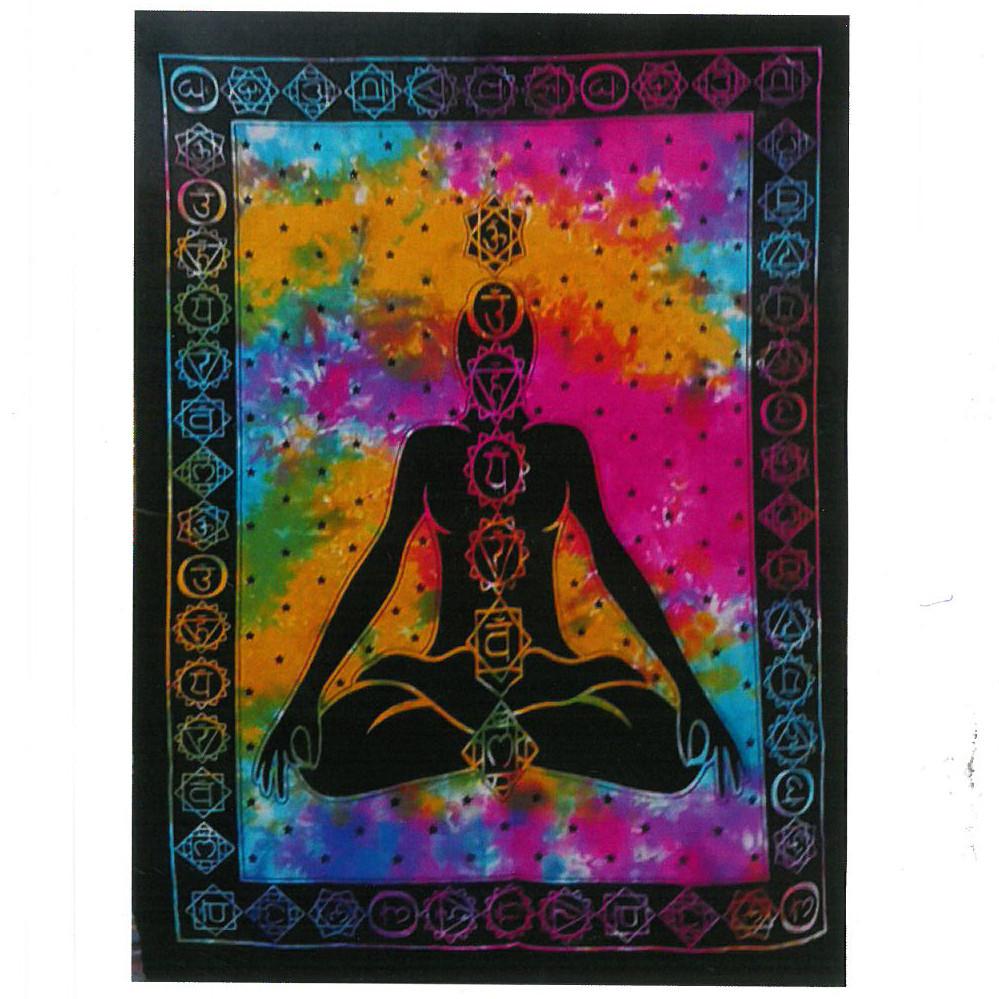 ancient wisdom Cotton Wall Art - Chakra Buddha