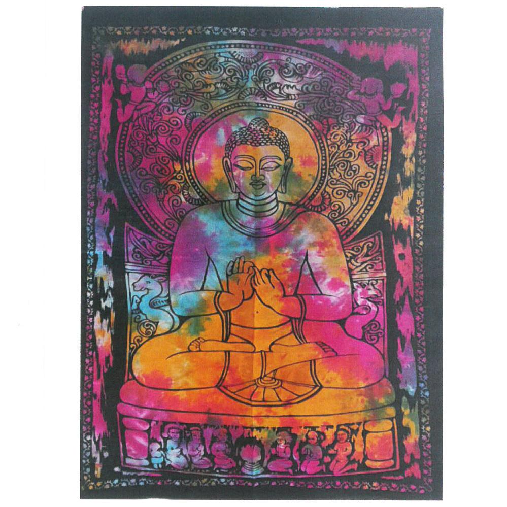 ancient wisdom Cotton Wall Art - Peaceful Buddha