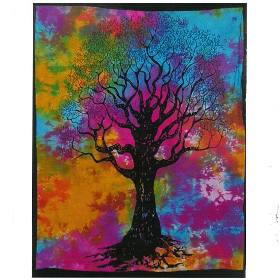 ancient wisdom Cotton Wall Art - Tree of Strength