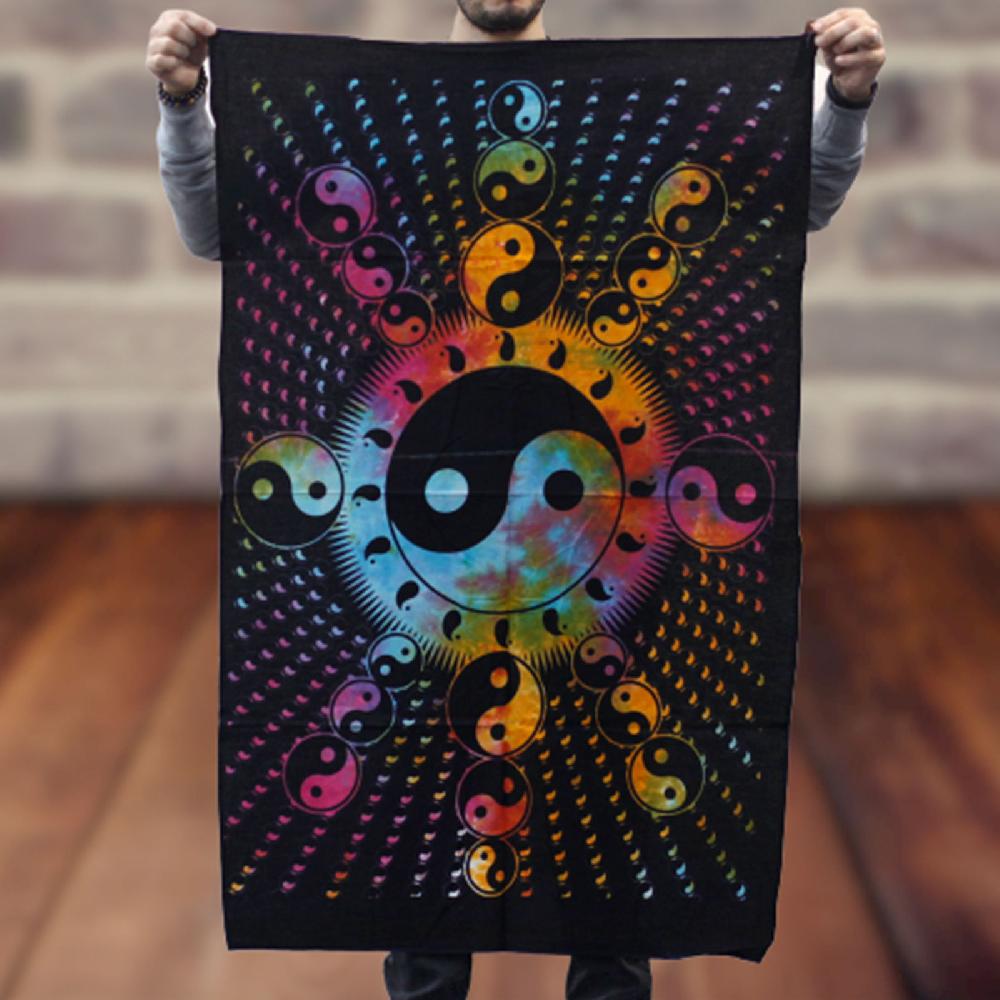 Ancient Wisdom Cotton Wall Art - Ying Yang