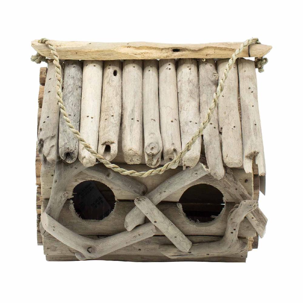ancient wisdom Driftwood Birdbox - Double