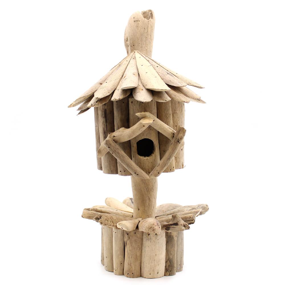 ancient wisdom Driftwood Birdbox - On Stand