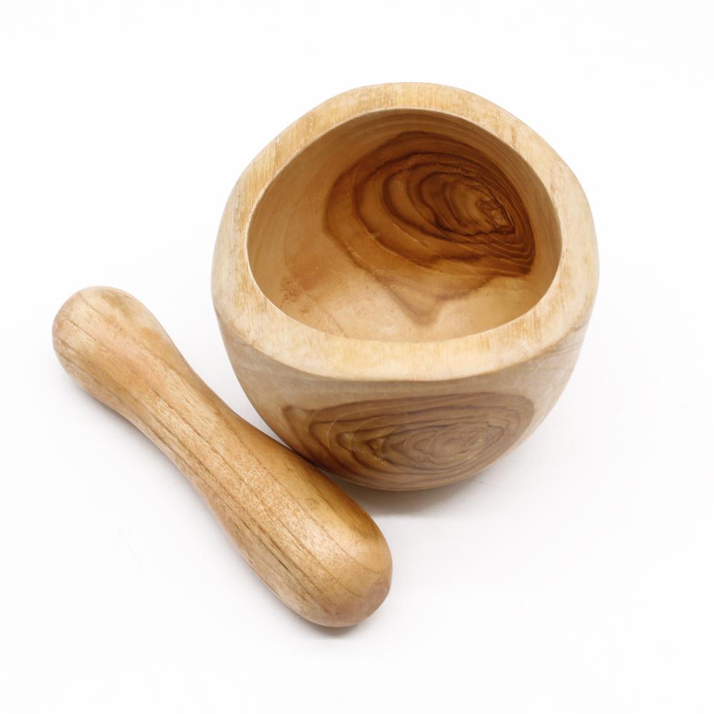 Ancient Wisdom Ergo Teak Pestle & Mortar Medium