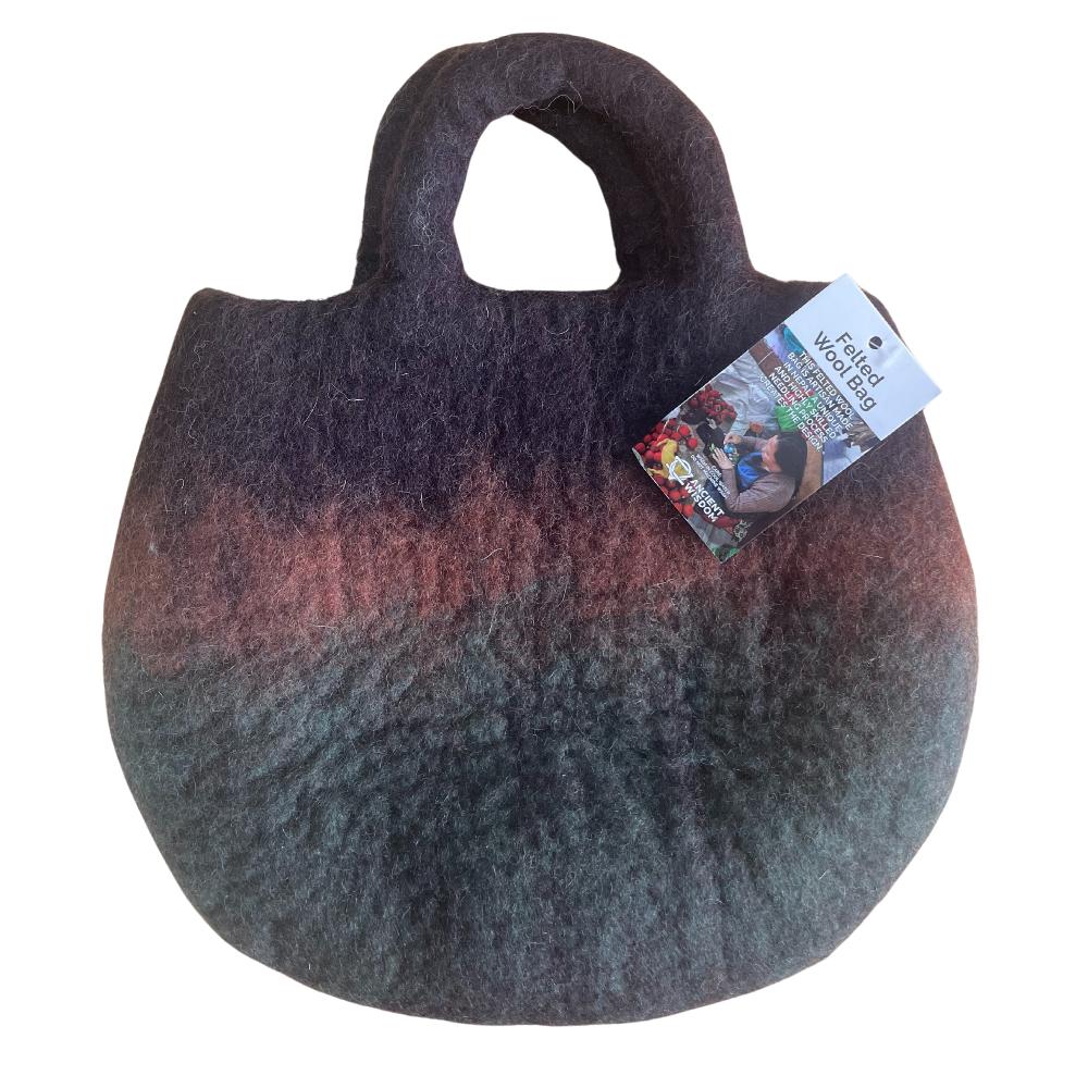 Ancient Wisdom Fairy Garden Felted Bag - 35x27cm