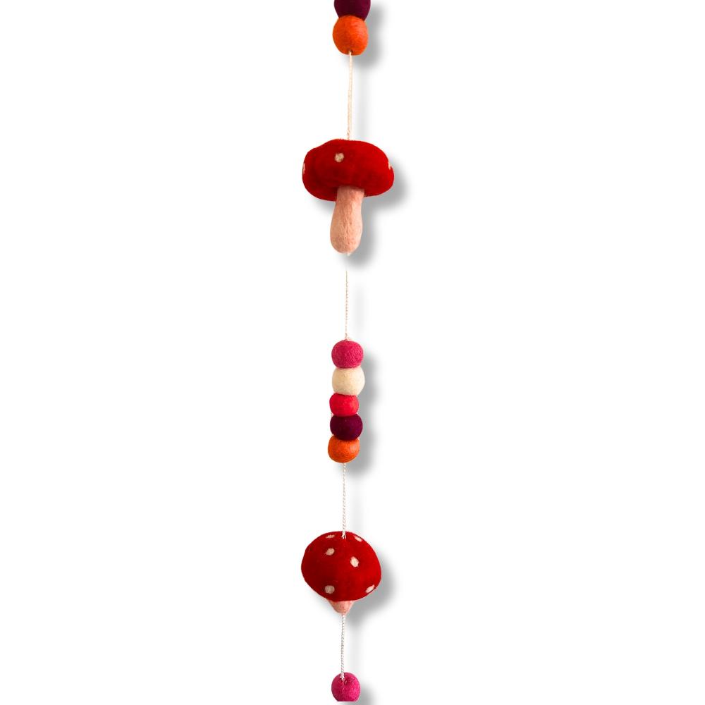 Ancient Wisdom Felt Wall Hanging - Redtop Mushrooms