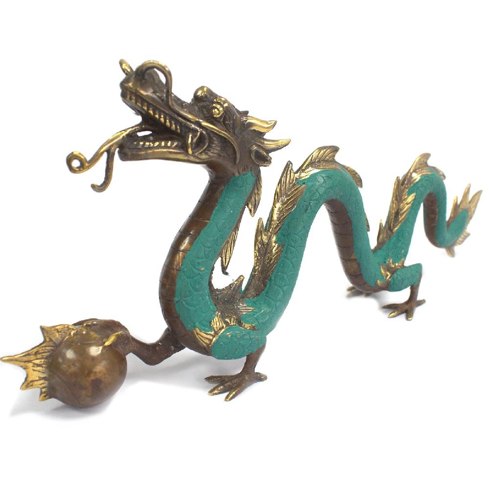 Ancient Wisdom Fengshui - Big Dragon With Ball - 45cm