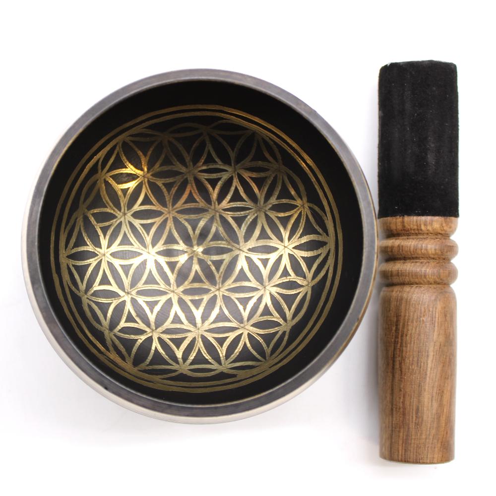 Ancient Wisdom Flower Of Life Sing Bowl Set